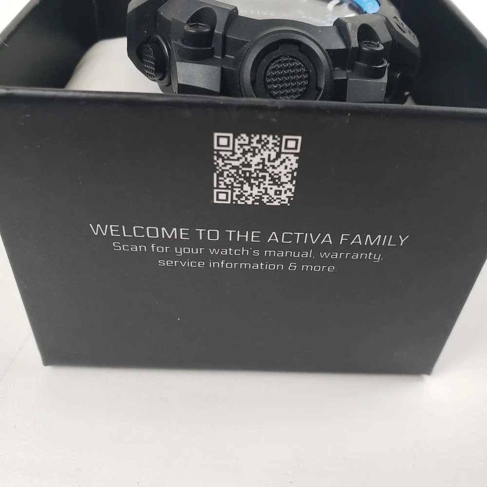 Activa Endurance 54.5mm Shock Resistant Multi-Function Sport Watch Blue Camo
